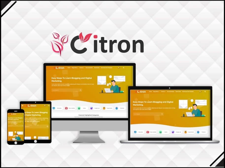 Citron Blogger Template